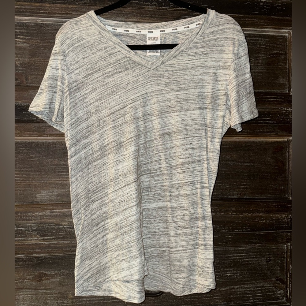 PINK Short-Sleeve V-Neck